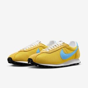 Nike women’s  Vibrant Yellow and Sky Blue Sneakers Size 11